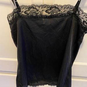 Black chemise top